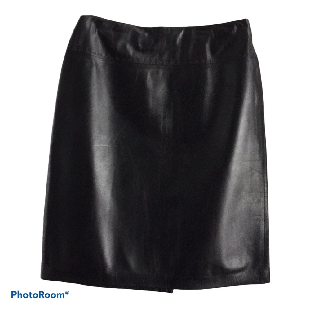 ⭐️HOST PICK⭐️ DANIER Black Leather Skirt, 8